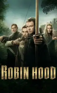Archer aiming a bow in the forest from Robin Hood series.